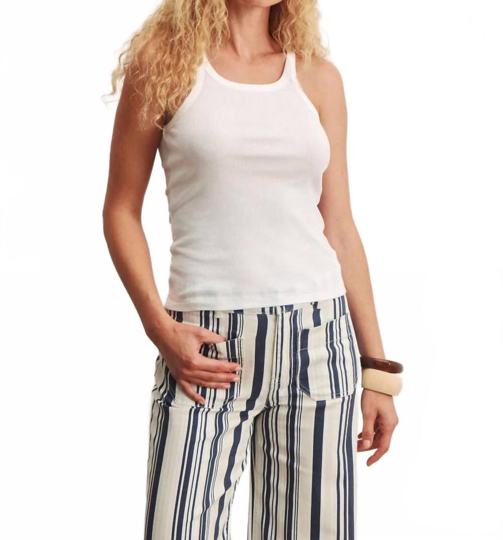 NEW SANCTUARY sprinter rib tank top in white